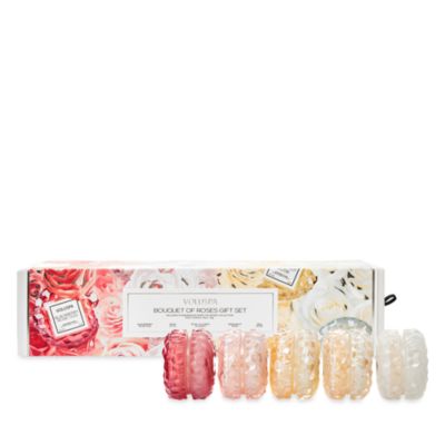 Roses Macaron Candle Gift Box, Set of 5