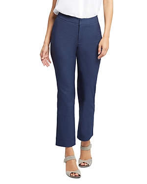 Nydj Marilyn Ankle Straight Leg Jeans In Dark Blue Heather