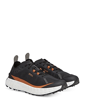 Zegna X Norda Men's Low Top Running Sneakers In Black