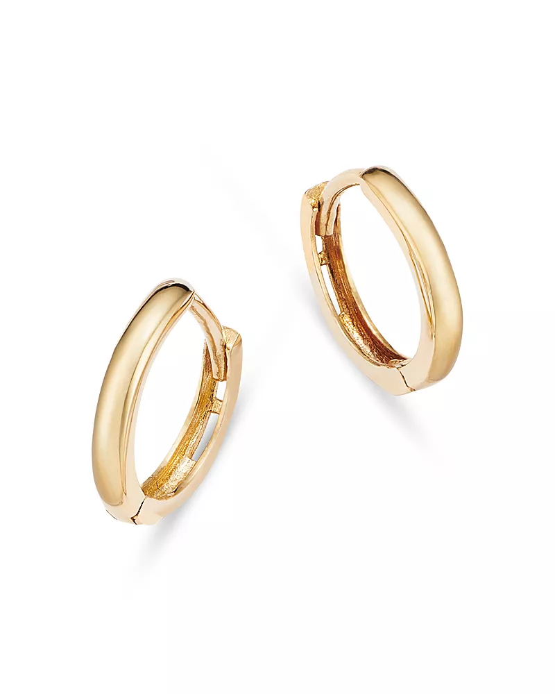 Moon & Meadow 14K Yellow Gold Extra Small Huggie Hoop Earrings