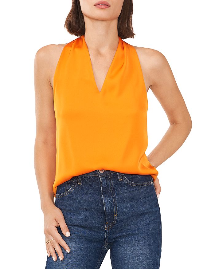 1.STATE V Neck Halter Top | Bloomingdale's