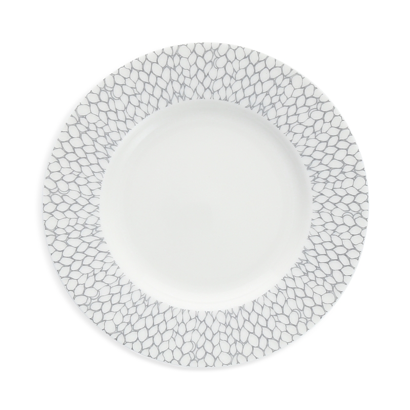 FORTESSA AMANDA GREY EMBOSSED BREAD & BUTTER PLATE, SET OF 4