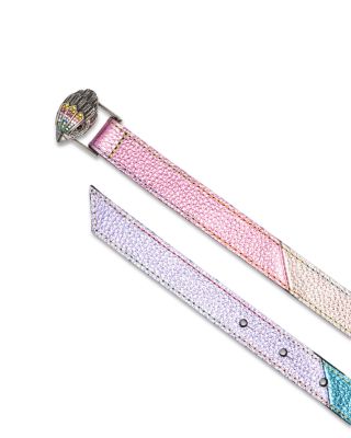 Women's Metallic Rainbow Belt
