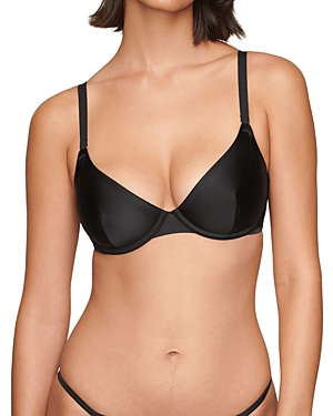 The Plunge Satin Bra