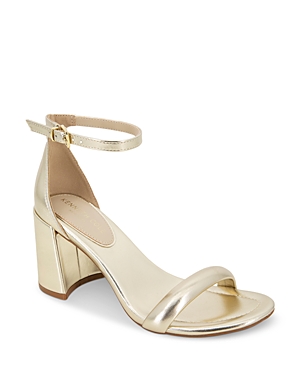 Shop Kenneth Cole Women's Luisa Ankle Strap High Heel Sandals In Champagne