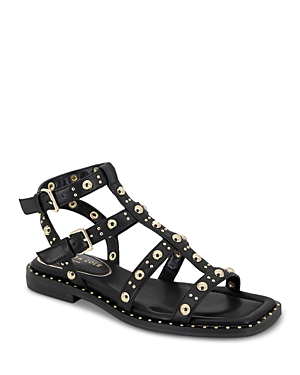 Shop Kenneth Cole Women's Ruby Studded Gladiator Sandals In Black