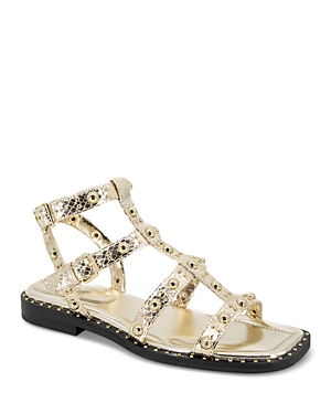 Shop Kenneth Cole Women's Ruby Studded Gladiator Sandals In Gold
