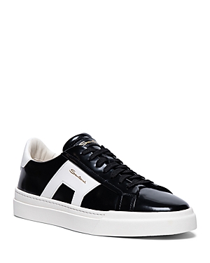 Men's Double Buckle Lace Up Sneakers