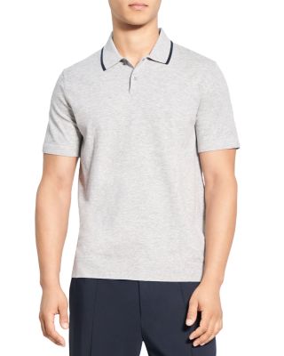 トップス 22ss Theory FINE BILEN GORIS PL TI Goris Long-Sleeve Polo Shirt in Light Bilen | Men's Everywear