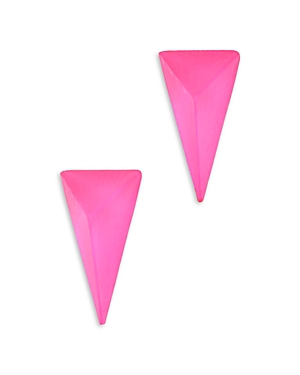 ALEXIS BITTAR LUCITE PYRAMID POST EARRINGS