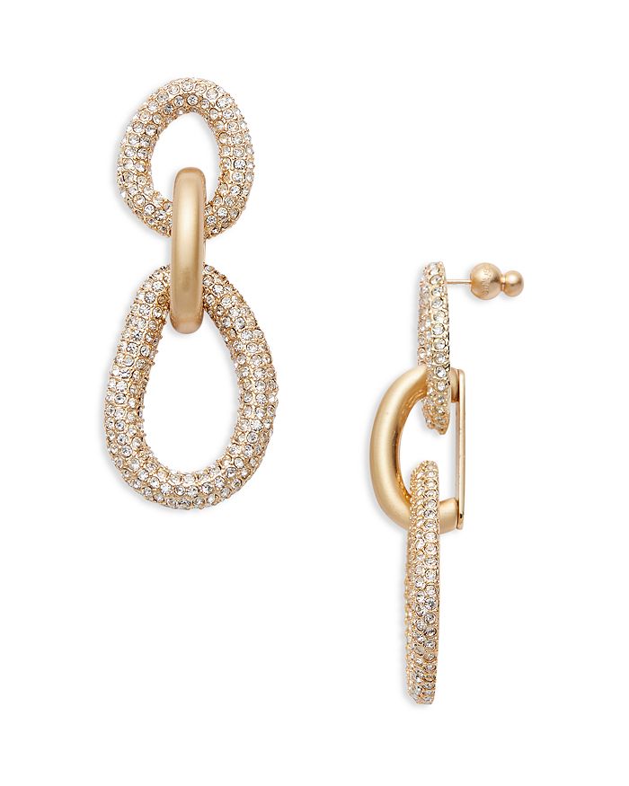 Cult Gaia Reyes Drop Earrings In Gold/white