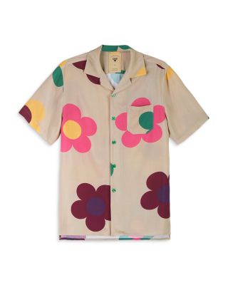 OAS - Daisy Short Sleeve Camp Shirt & Tailored Fit Drawstring Swim Shorts