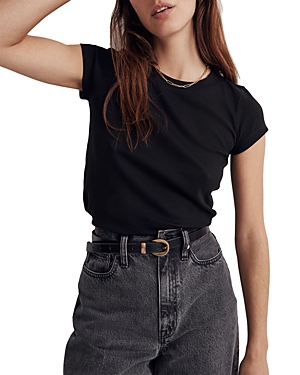 Madewell Banded Muscle Tee In True Black