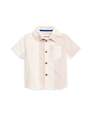 Sovereign Code Boys' Biggs Cabana Stripe Shirt - Baby In Awning/pink