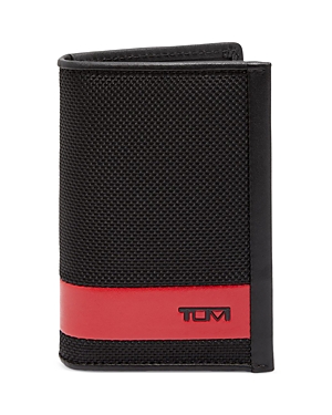 Tumi Alpha Multi Window Card Case in Black/Red