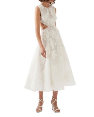 white christmas dresses AJE Women's Cutout Midi Dress – Saint Bernard main image 1