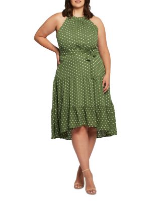 Estelle Plus - La Bocca Polka Dot Halter Dress