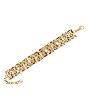 Gurhan 22k Gold Embrace Mixed Gemstone All Around Bracelet In Multi/yellow