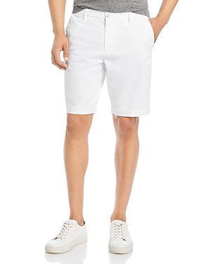 Hugo Boss Slice-short 10186371 Cotton Blend Solid Slim Fit 10 Shorts In White