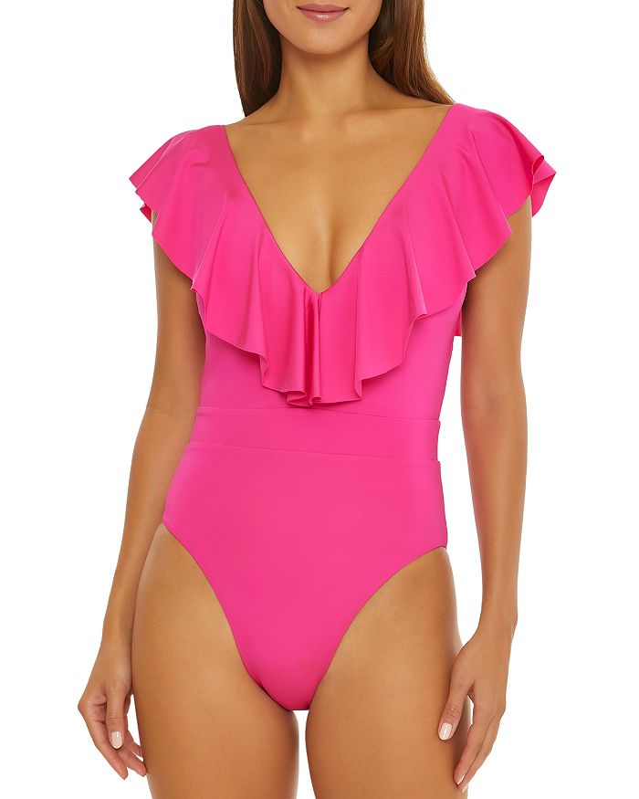 Trina turk flutter sleeve swimsuit new arrivals