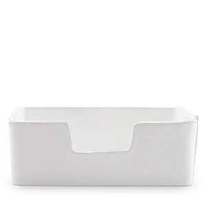 Vietri Melamine Lastra White Guest Towel Holder In White