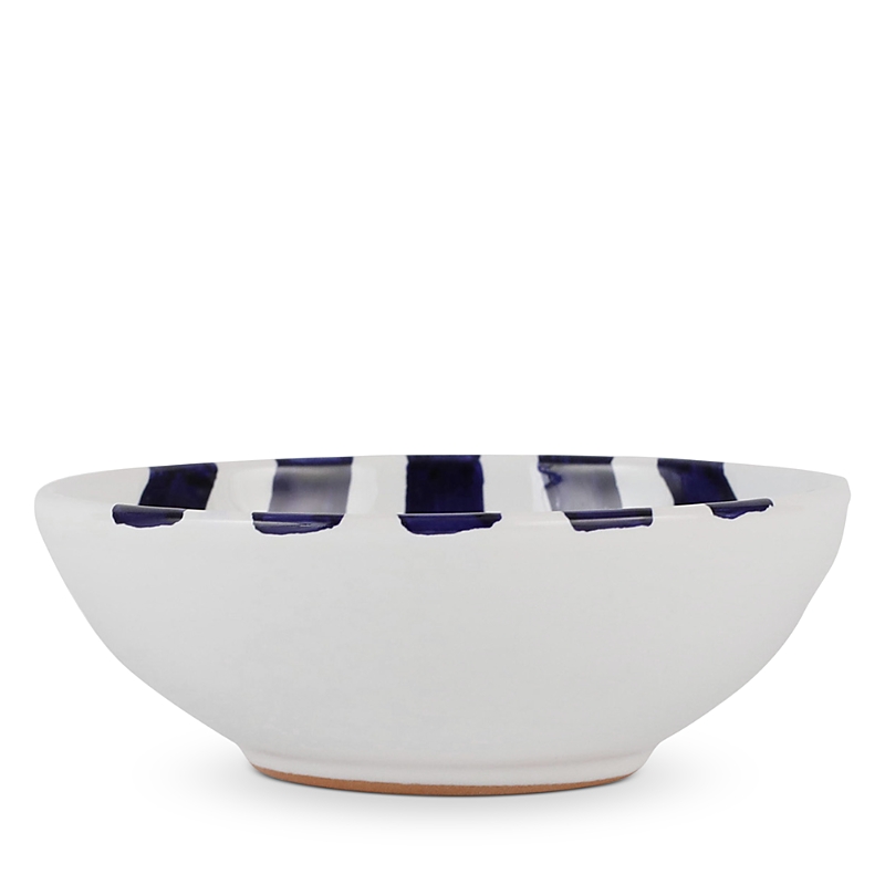 Vietri Amalfitana Stripe Cereal Bowl In White