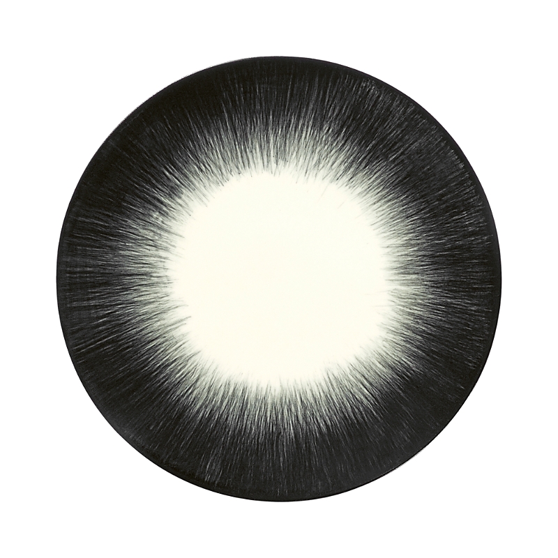 Serax De Plate Var 4 In White/black