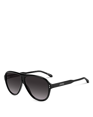 Shop Isabel Marant Aviator Sunglasses, 60mm In Black/gray Gradient