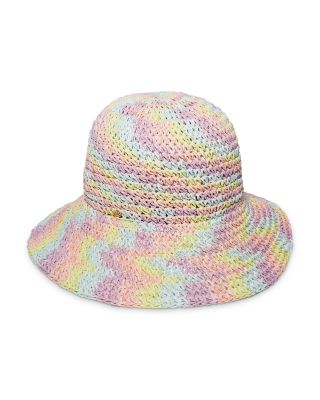 Lele Sadoughi Raffia Rainbow Bucket Hat | Bloomingdale display picture 1