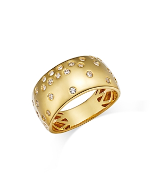 Bloomingdale's Diamond Bezel Cluster Band In 14k Yellow Gold, 0.33 Ct. T.w. - 100% Exclusive