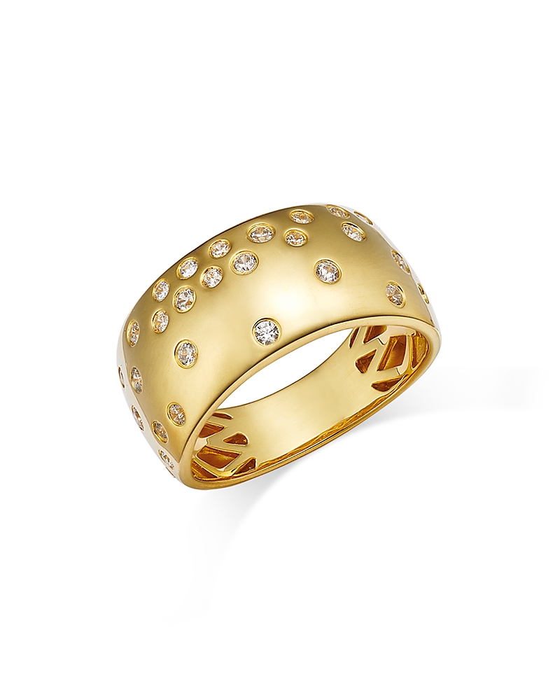 Bloomingdale's Fine Collection Diamond Bezel Band in 14K Yellow Gold, 0.33 tcw