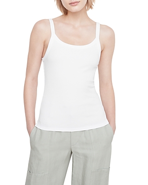 Vince Scoop-neck Camisole Top In Optic White