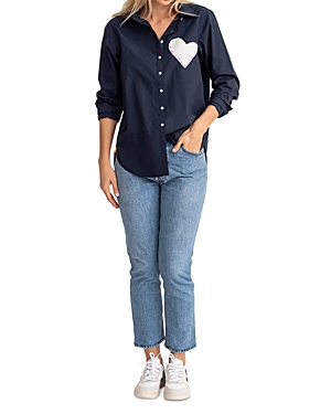 Kerri Rosenthal Mia Patched Button Front Shirt
