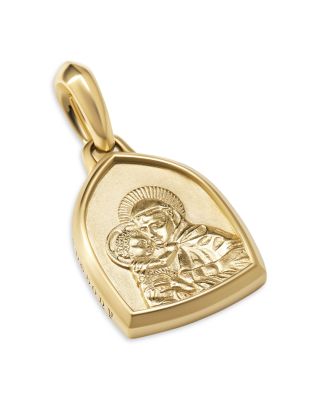18K Yellow Gold Amulets St. Anthony Pendant