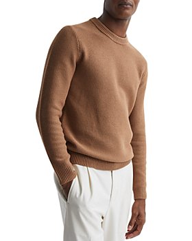 REISS - Cole Long Sleeved Ribbed Crewneck Sweater  