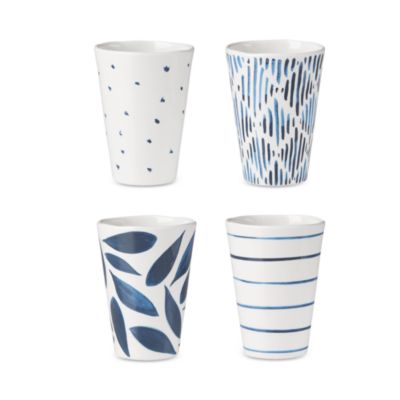 Lenox Blue Bay Melamine Assorted Tumblers, Set of 4