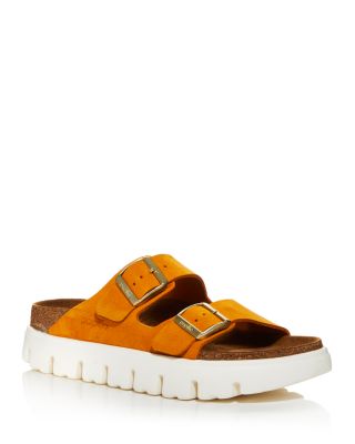 Birkenstock Arizona Big Buckle Leather Sandals In Apricot
