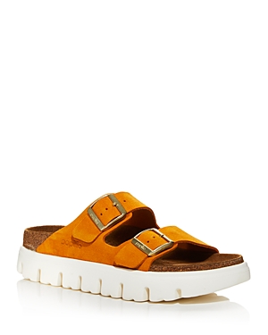 Birkenstock Arizona Big Buckle Leather Sandals In Apricot