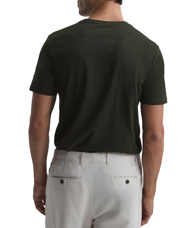 Reiss Bless Crewneck Tee In Oxidised Green