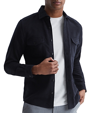 REISS MIAMI LONG SLEEVED TWIN POCKET BUTTON DOWN SHIRT