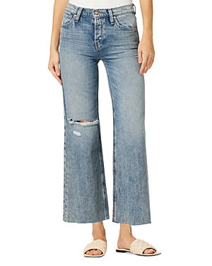 Hudson Rosie High Rise Wide Leg Ankle Jeans in Young At Heart