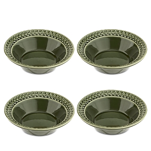 Portmeirion Botanic Garden Harmony Cereal Bowls, Set Of 4 In Forest Green