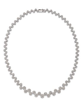 Bloomingdale's - Diamond Flower Cluster Collar Necklace in 14K White Gold, 11.0 ct. t.w. - 100% Exclusive