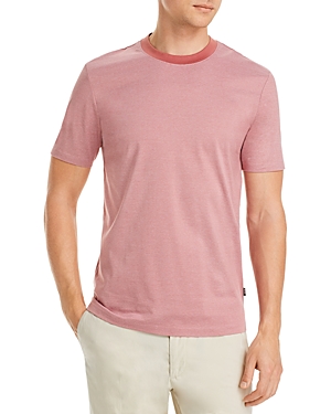 Hugo Boss Tiburt Solid Tee In Open Pink