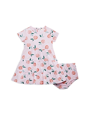 Bloomie's Baby Girls' Fruit Print Dress & Trousery Set - Baby In Pink