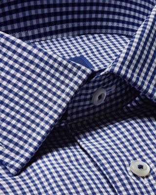 Trim Fit Checkered Dress Shirt