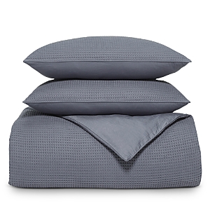 Boll & Branch Organic Waffle Duvet Set In Mineral