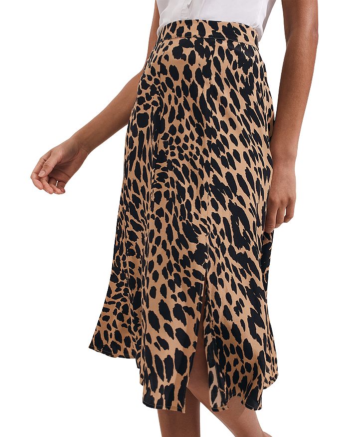 Hobbs leopard deals print skirt