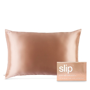 Slip For Beauty Sleep Pure Silk Queen Pillowcase In Blue