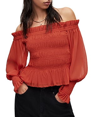 ALLSAINTS LARA OFF THE SHOULDER TOP